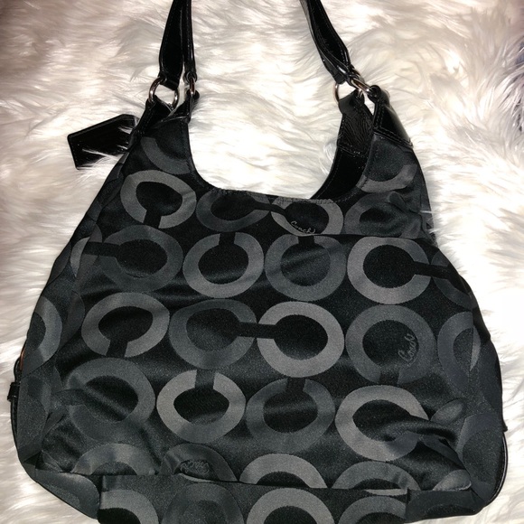 COACH Shoulder Bag-Women’s 
Purse Black/Grey👜 - Picture 2 of 7